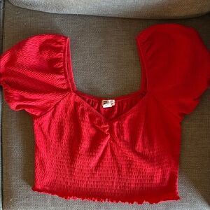 Billabong Scarlet Puff Sleeve Blouse